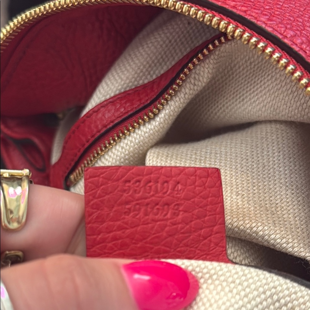 Gucci Red Soho Leather Hobo Bag - Picture 10 of 16